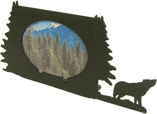 Miniatura 11 de Innovative Fabricators, Inc. Marco de fotos Wildlife, fabricado en Estados Unidos, osos y pinos, paisaje de 3.5 x 5 pulgadas