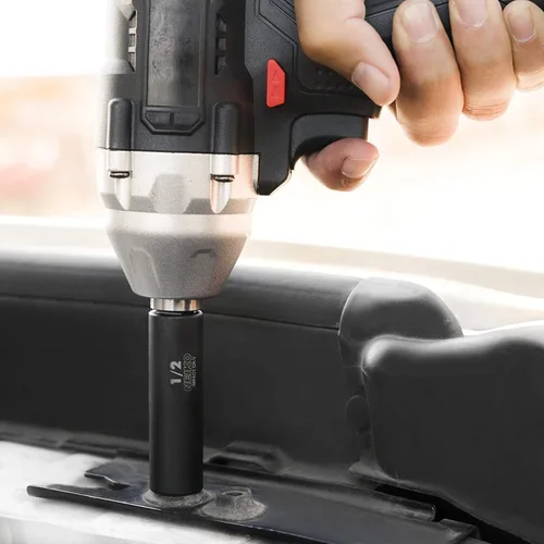 Miniatura 6 de NEIKO 02434A - Juego de llaves de impacto estándar y profundo de 3/8 pulgadas, 6 puntas, tamaños SAE desde 5/16" hasta 7/8", acero CrV, 20 piezas