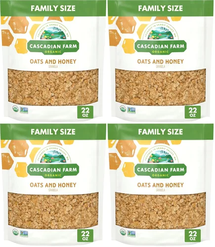Miniatura 17 de Cascadian Farm Granola orgánica, cereal de almendras de chocolate oscuro, bolsa resellable, 11 onzas