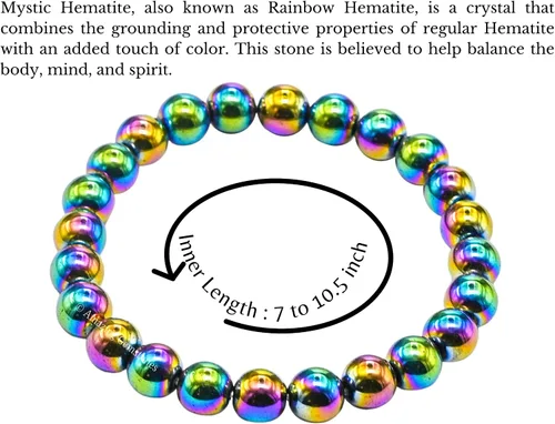 Miniatura 658 de Amazing Gemstone Crystal Bracelet for Women Men's Gifts - Protection Healing Crystal Bracelet - 8mm Gemstone Beaded Stretchable Bracelet Pulseras