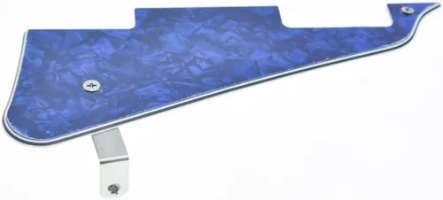 Miniatura 61 de KAISH Golpeador de guitarra Abalone Pearl LP con soporte de acero inoxidable negro y tornillos de montaje de acero para USA Les Paul