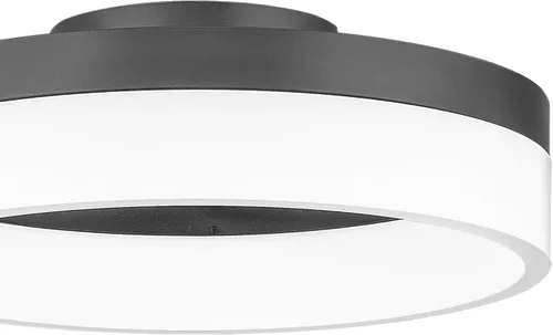 Miniatura 8 de Quoizel Cohen - Lámpara de techo redonda semiempotrada, bronce aceitado, luz LED moderna colgante integrada para pasillo, cocina, dormitorio o baño