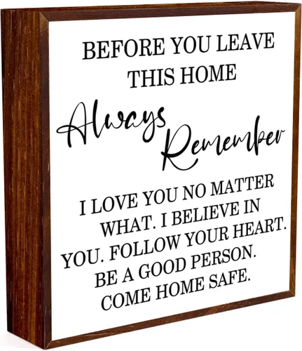 Miniatura 20 de Caja de madera con texto en inglés «Always Remember You are Braver Than You Think» con texto en inglés «Always Remember You are Braver Than You