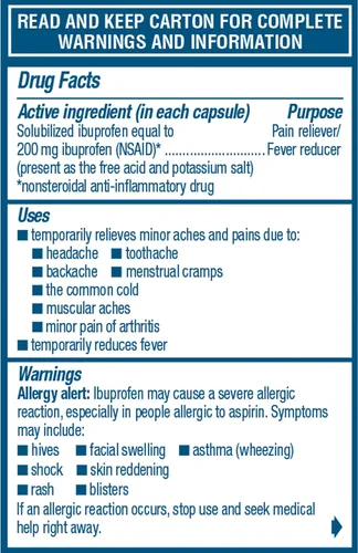 Miniatura 18 de Advil Liqui-Gels - Analgésico y reductor de fiebre, medicamento para el dolor para adultos con ibuprofeno 200 mg para dolor de cabeza, dolor