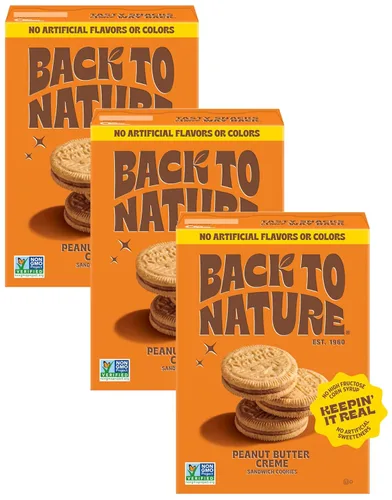 Miniatura 8 de Back To Nature, galletas sándwich crema de maní, 8.3 onzas