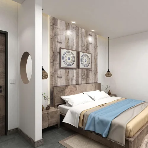 Miniatura 7 de Papel tapiz de madera para despegar y pegar, extraíble, tablón de madera envejecida, autoadhesivo, papel de pared reciclado sintético, papel