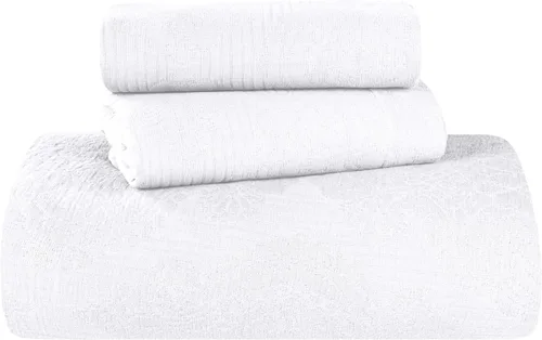 Miniatura 20 de Superior Juego de colcha de algodón de 2 piezas, diseño de círculos celtas, decoración de cama para el hogar, 1 funda de almohada, manta