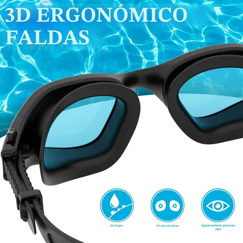 Miniatura 4 de WIN.MAX - Goggles de natación polarizados, antivaho, antirrayos ultravioleta, sin filtraciones y con visión clara para hombres, mujeres, adultos