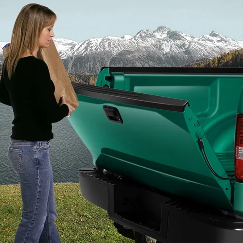 Miniatura 8 de SCITOO Tapa de Moldura de Portón Trasero de ABS Compatible con Chevrolet Silverado 1999-2007 y GMC Sierra 99-06, 1 Pieza, Moldura Superior Trasera