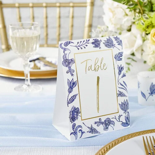 Miniatura 10 de Kate Aspen Blue Willow - Platos decorativos de papel prémium de 7 pulgadas (peso de 350 GSM, juego de 16), perfectos para despedidas de soltera