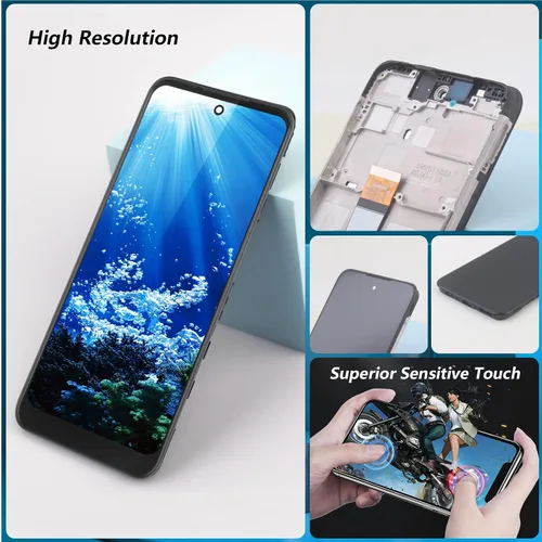 Miniatura 4 de Pantalla LCD para Motorola Moto G Power 2022 Reemplazo de pantalla LCD táctil digitalizador Asamblea para Moto G Power 2022 con kit (negro con marco)