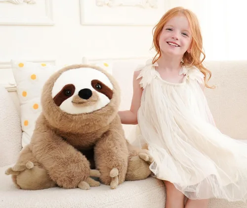 Miniatura 10 de Animales de peluche con peso, peluche de oso, peluche de oso pesado, regalos de juguete para niños y adultos, marrón, 4.5 libras, 25 pulgadas