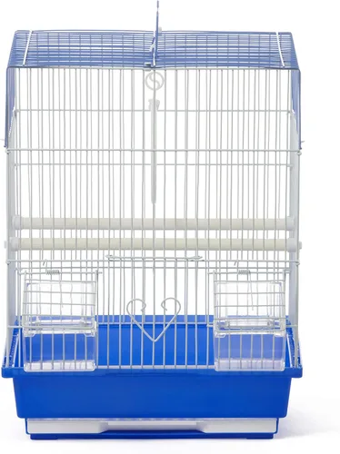 Prevue Pet Products - Jaula cuadrada para pájaros con asa para periquitos - Transportador para el hogar o viajes, accesorios para pájaros pequeños,