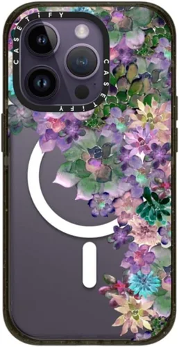 Miniatura 82 de CASETiFY Impact - Funda para iPhone 13 [protección contra caídas de 6.6 pies/compatible con Magsafe] Black Kingsnake, color negro transparente