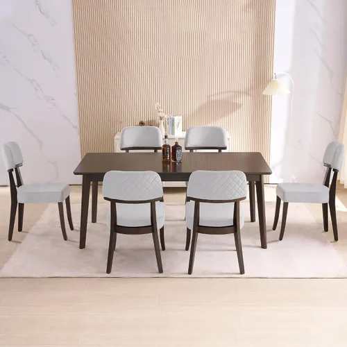 Miniatura 28 de adochr Sillas de comedor de terciopelo con brazos, sillas de comedor tapizadas con patas de madera dura y respaldo curvado abierto, sillas de cocina