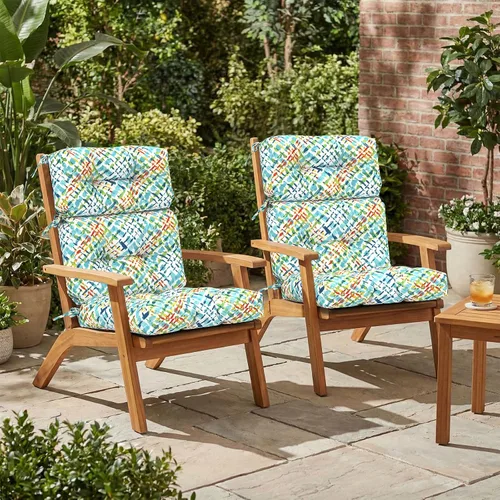 Miniatura 3 de Cojines para sillas de patio con respaldo alto para exteriores, cojines Adirondack para jardín, porche, hogar, oficina, uso en sillas, 44 x 22 x 4