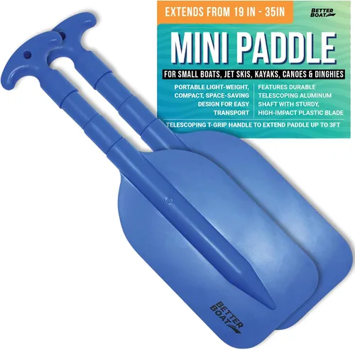 Miniatura 9 de Remo plegable de plástico telescópico, kayak, moto acuática, rafting, mini paletas de canoa, flotadores de tubo, accesorios de seguridad para remo