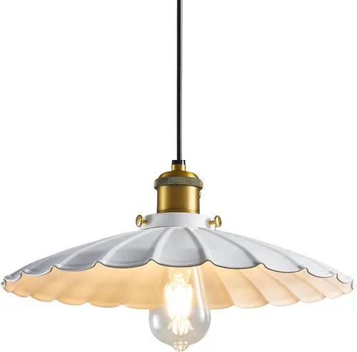 Miniatura 24 de Lámpara colgante negra, lámpara colgante retro de 9.8 pulgadas para dormitorio, luces colgantes brillantes de cocina, sala de estar, 6.5 pies