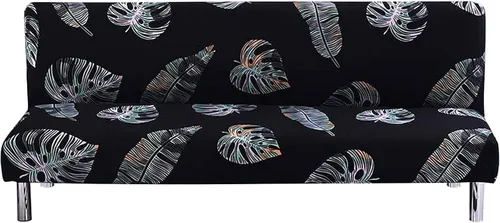 Miniatura 17 de Beacon Pet Funda estampada para futón, fundas elásticas para sofá cama, tamaño matrimonial, individual, queen, sin brazos, fundas protectoras