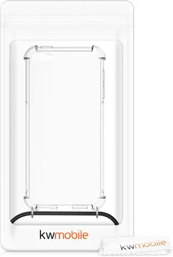 Miniatura 7 de kwmobile Funda cruzada compatible con Apple iPod Touch 6G / 7G (6ª y 7ª generación), funda de TPU transparente con correa para el cuello, negro