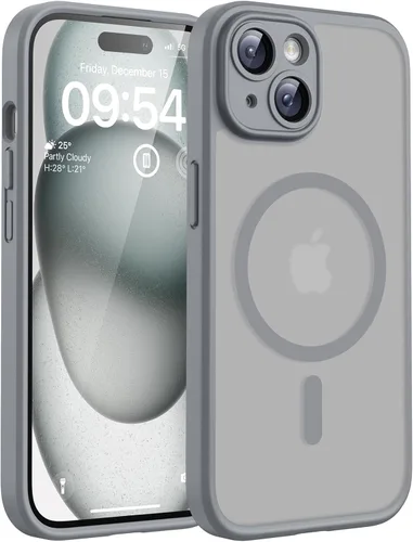 Miniatura 131 de TOCOL Funda magnética 3 en 1 para iPhone 14 Pro, mejorada [protección completa de cámara] con 2 protectores de pantalla, funda de grado militar Azul