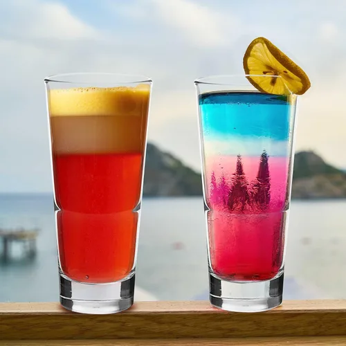 Miniatura 8 de DISCOUNT PROMOS Juego de 10 vasos Navara Highball de 15 onzas, paquete a granel, perfectos para utensilios de bar, mezcla de cócteles, vasos para En
