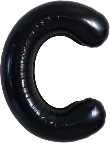 Miniatura 44 de TONIFUL Globos grandes de helio de letras B negras grandes de 40 pulgadas, globos de aluminio Mylar para decoración de suministros de fiesta