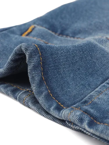 Miniatura 5 de Allegra K Chaleco de mezclilla para mujer, sin mangas, con cuello en V, lavado y desgastado