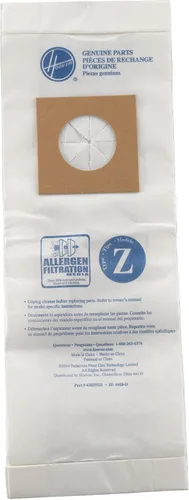 Hoover Tipo 4010075Z Z Bolsa, paquete de 3