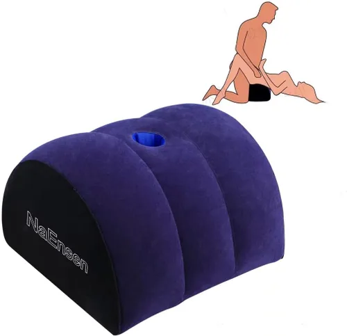 Juguetes sexuales Consolador Almohada Media Luna Adulto ToyMount para Coupe Sexo Mujeres G SpotPosition Cojín multifuncional InflableSupport Almohada