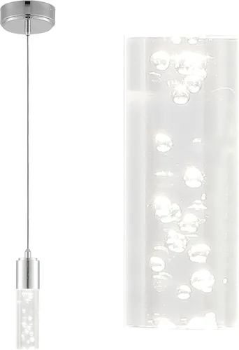 Miniatura 10 de JONATHAN Y JYL7221B Bolha 4.75 pulgadas de hierro acrílico de burbujas moderno minimalista integrado LED colgante clásico contemporáneo glamour