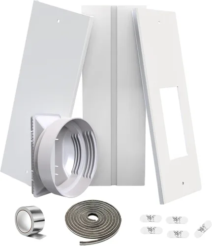 Miniatura 9 de Kit portátil de ventilación de ventana de CA para ventanas correderas de doble colgado/pequeñas de 26 a 47 pulgadas, ajustable con acoplador