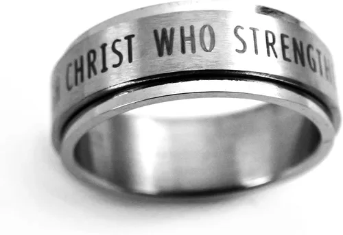 Miniatura 2 de Philippians 413 I Can Do All Things Through Christ Spinner Ring