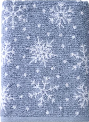 Miniatura 12 de SKL Home Toalla de baño de Navidad/Winter Fair Isle, color rojo