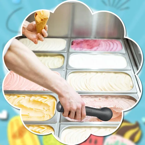Miniatura 5 de Suclain Cuchara de helado de 3 piezas de 7 pulgadas, antiadherente, anticongelante, con mango cómodo, diseño de aleación de aluminio, cuchara