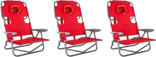 Miniatura 16 de Ostrich On-Your-Back - Silla de playa reclinable de 5 posiciones (paquete de 2)