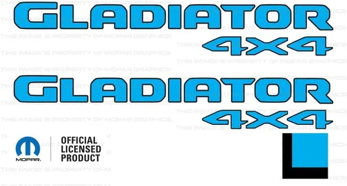 Miniatura 9 de Gladiator - Calcomanías gráficas para cabecera de 4 x 4 para Jeep Wrangler/Gladiator JL/JT (2019-2024) 392 bronce con contorno negro F392BO