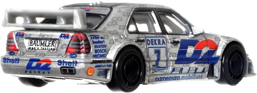 Miniatura 6 de Hot Wheels Car Culture Circuit Legend, Premium escala 1:64 fundido a presión 1994 AMG Mercedes Clase C DTM Touring Car, vehículo coleccionable