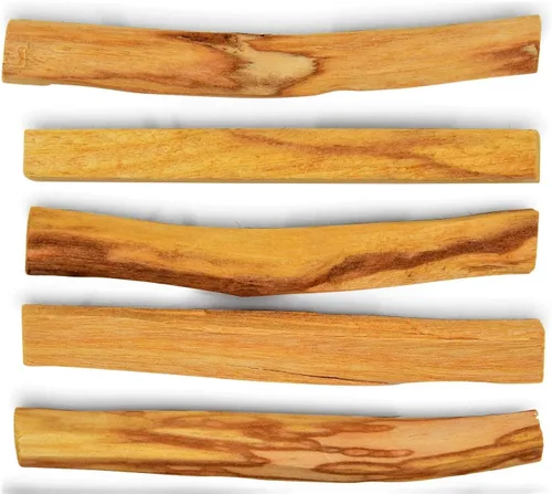 Miniatura 5 de Varillas para difuminar Palo Santo de 1 libra, Palo Santo de alta resina, madera sagrada. Varilla de incienso auténtica cosechada en forma silvestre