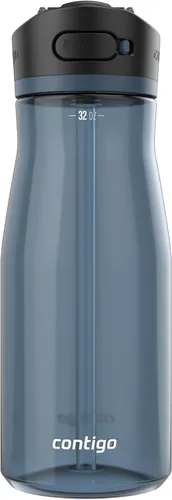 Miniatura 18 de Contigo Ashland 2.0 Botella de agua a prueba de fugas con bloqueo de tapa y popote angulado, apta para lavavajillas, tapa intercambiable, paquete