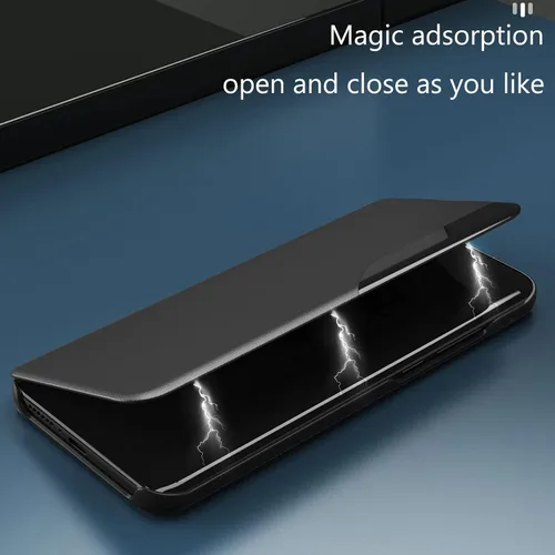 Miniatura 3 de Funda para Huawei P30 Lite, Clear View - Funda de piel sintética con función atril, funda protectora a prueba de golpes, color negro