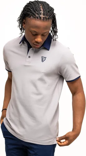 Miniatura 2 de Guinness Grey Performance Polo - Camisa de golf para hombre, mezcla de algodónpoliéster, tela transpirable, ropa deportiva