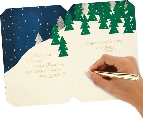 Miniatura 6 de Hallmark Tarjeta de Navidad con adorno de muñeco de nieve extraíble (época favorita del año)