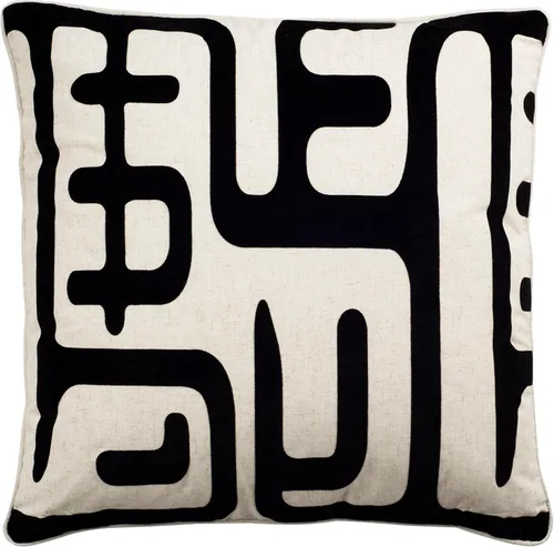 Miniatura 9 de Safavieh Pillow Collection - Almohada decorativa de maíz, 22 pulgadas, color negro, juego de 2