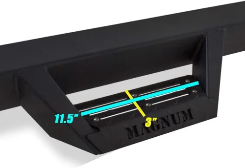 Miniatura 5 de Raptor Series Magnum RT Drop Steps - Estribos negros para Gladiator 2020-2023
