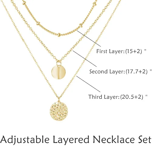 Miniatura 6 de YANCHUN - Collar con estilo de gargantilla de estrella dorada para mujer, collar de capa delicada para adolescentes y niñas, regalo ideal