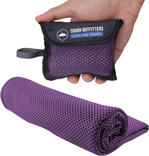 Miniatura 12 de Tough Outdoors Toallas de enfriamiento para cuello y cara, toalla de enfriamiento para el cuello para clima caliente, yoga, deportes, golf, sudor