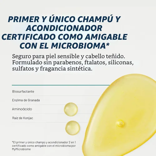 Miniatura 6 de Nutrafol Champú y acondicionador 2 en 1 para hombres, limpia, hidrata, desobstruye los poros, mejora el volumen y la fuerza del cabello, formulado