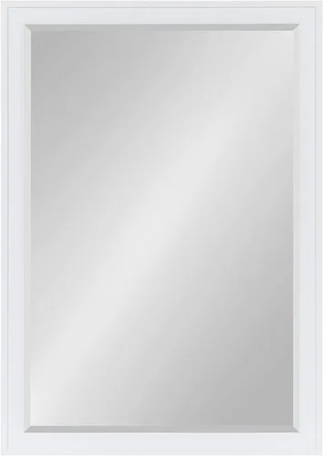 Miniatura 9 de DesignOvation Bosc - Espejo de pared rectangular decorativo enmarcado, 22 x 28 pulgadas, blanco, espejo de tocador rectangular de transición
