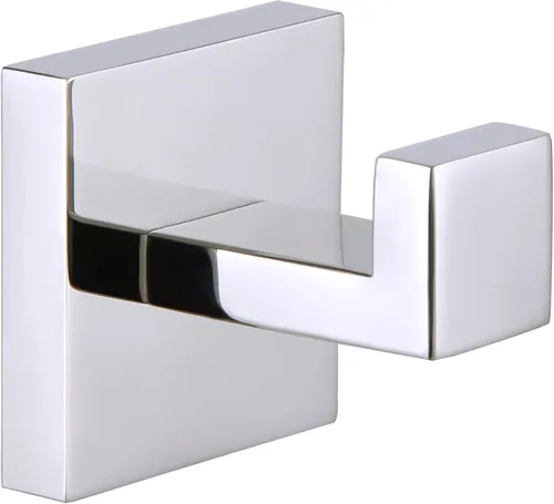 Angle Simple Gancho para toalla de baño, SUS 304 de acero inoxidable para ducha, toalla de baño, colgador de bata, gancho de pared, cromo pulido